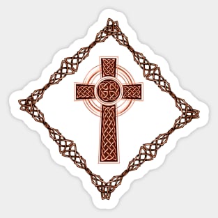 Elegant celtic cross Sticker